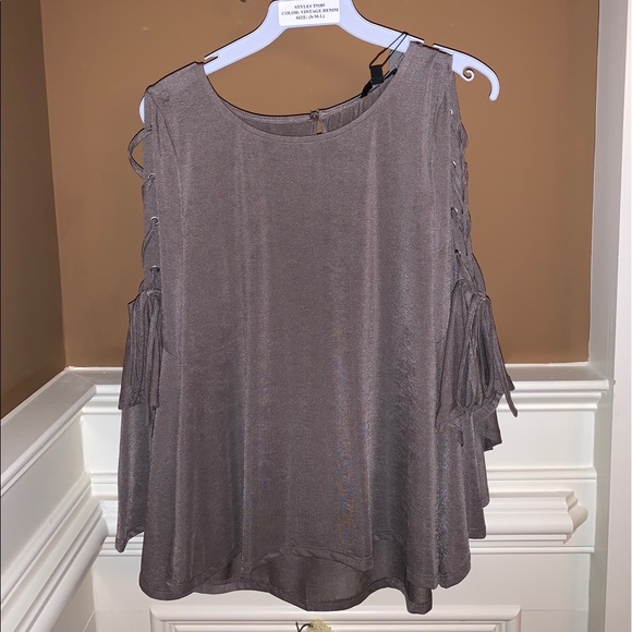 Taupe Blouse - Picture 1 of 4